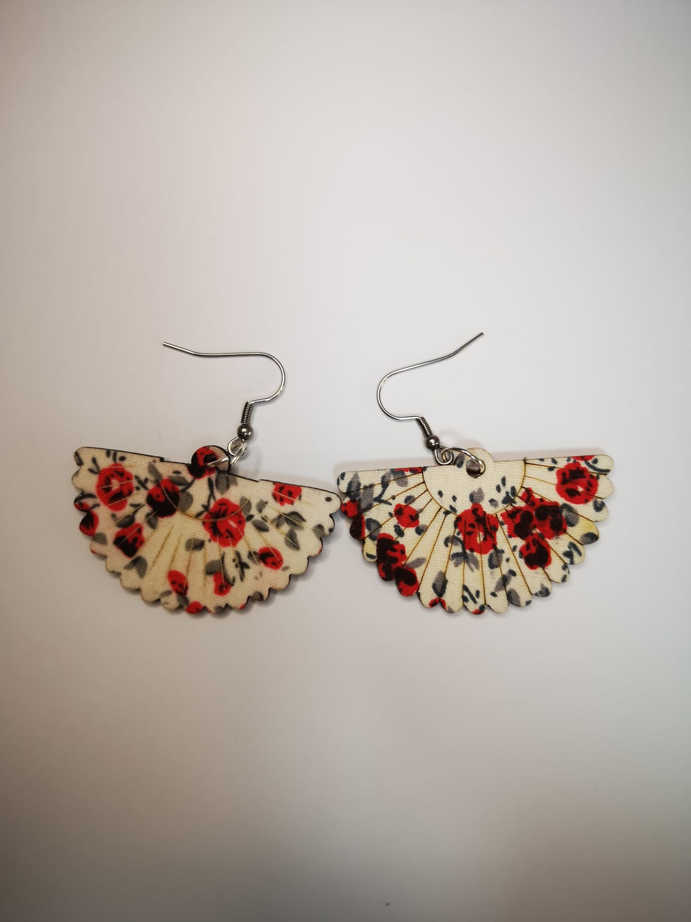 ABANICO FLORAL ROJOS